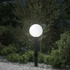 vidaXL Bolderarmatuur met stopcontact 80 cm Zwart IP44