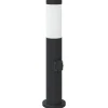 vidaXL Bolderarmatuur met stopcontact 50 cm RVS IP44