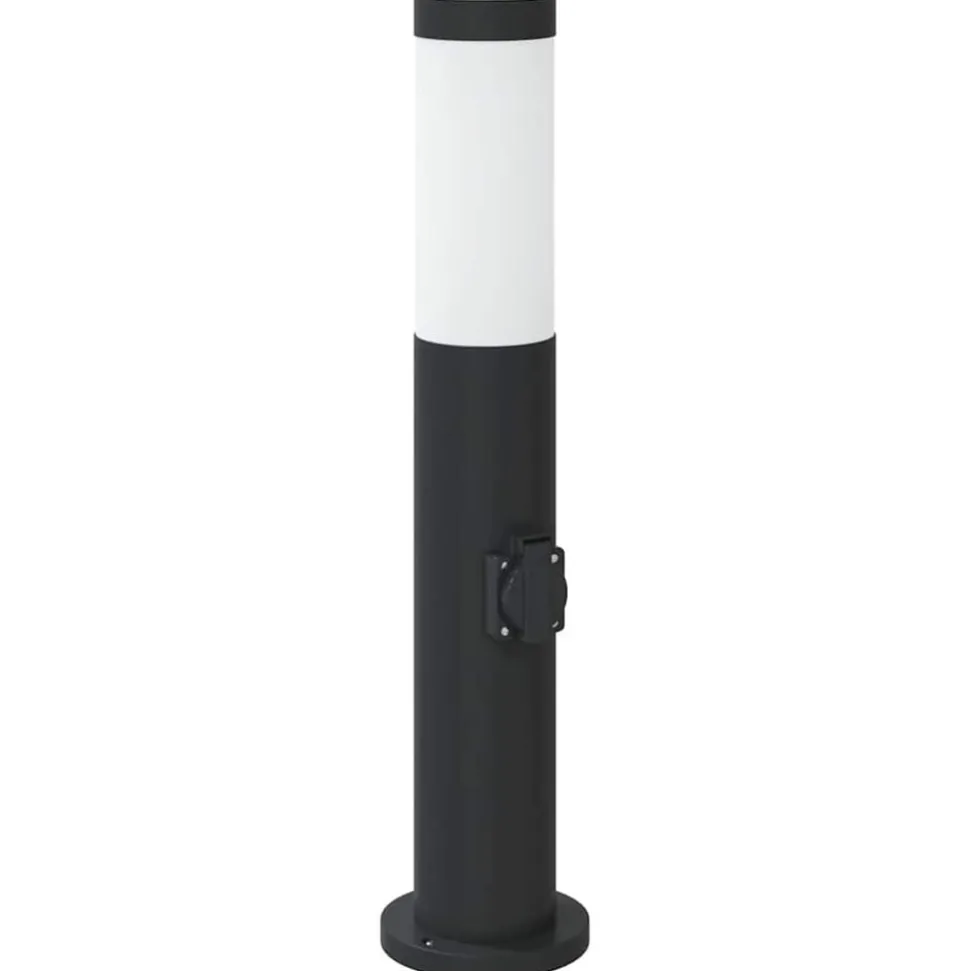 vidaXL Bolderarmatuur met stopcontact 50 cm RVS IP44