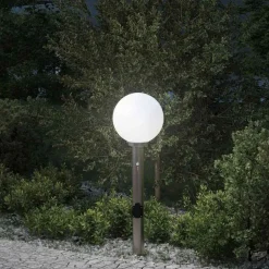 vidaXL Bolderarmatuur met sensor en stopcontact 80 cm roestvrij staal IP44