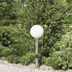vidaXL Bolderarmatuur met sensor en stopcontact 80 cm roestvrij staal IP44