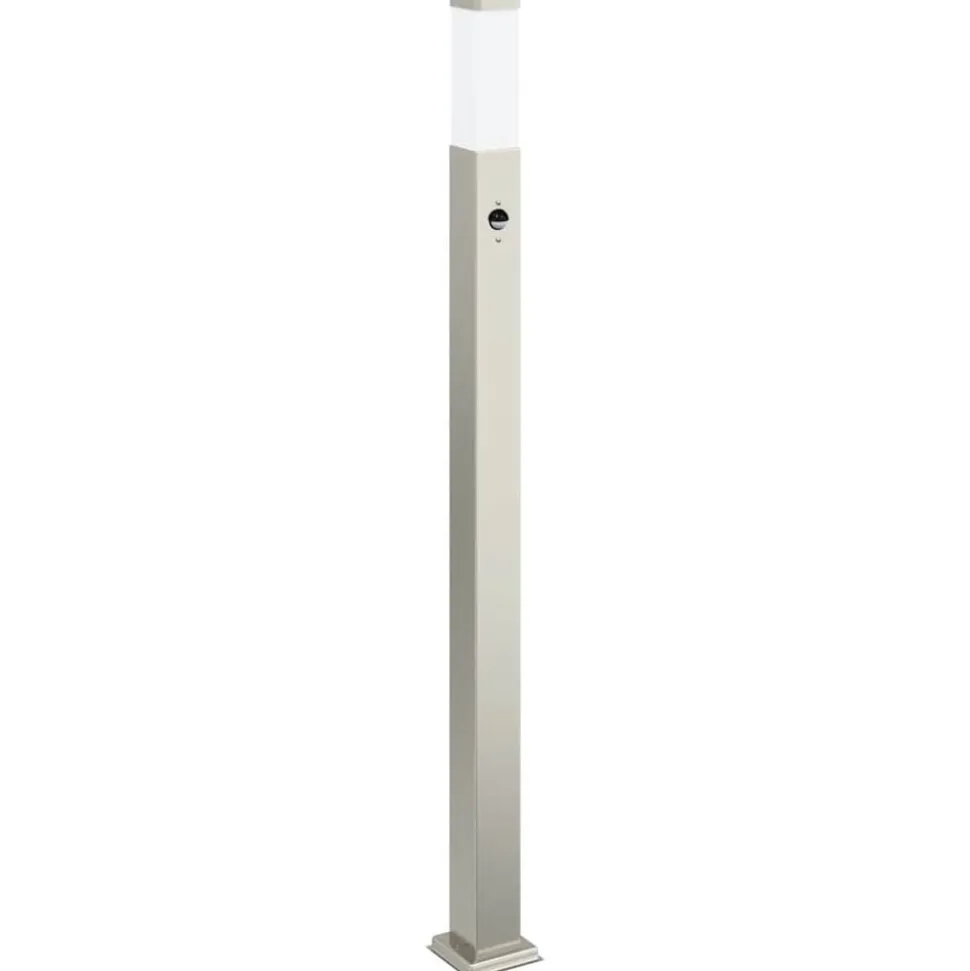 vidaXL Bolderverlichting met sensor 110 cm roestvrij staal IP44