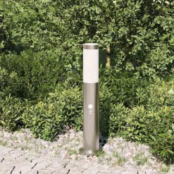 vidaXL Bolderverlichting met sensor 50 cm RVS IP44