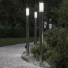 vidaXL Bolderverlichting met stopcontact 3 stuks 110 cm roestvrij staal IP44