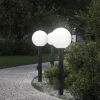vidaXL Bolderverlichting met sensor en stopcontact 3 stuks 80 cm zwart IP44