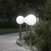 vidaXL Bolderverlichting 3 stuks 80 cm RVS IP44