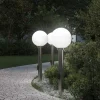 vidaXL Bolderverlichting met stopcontact 3 stuks 80 cm RVS IP44
