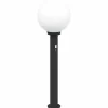 vidaXL Bolderverlichting met sensor 80 cm zwart IP44