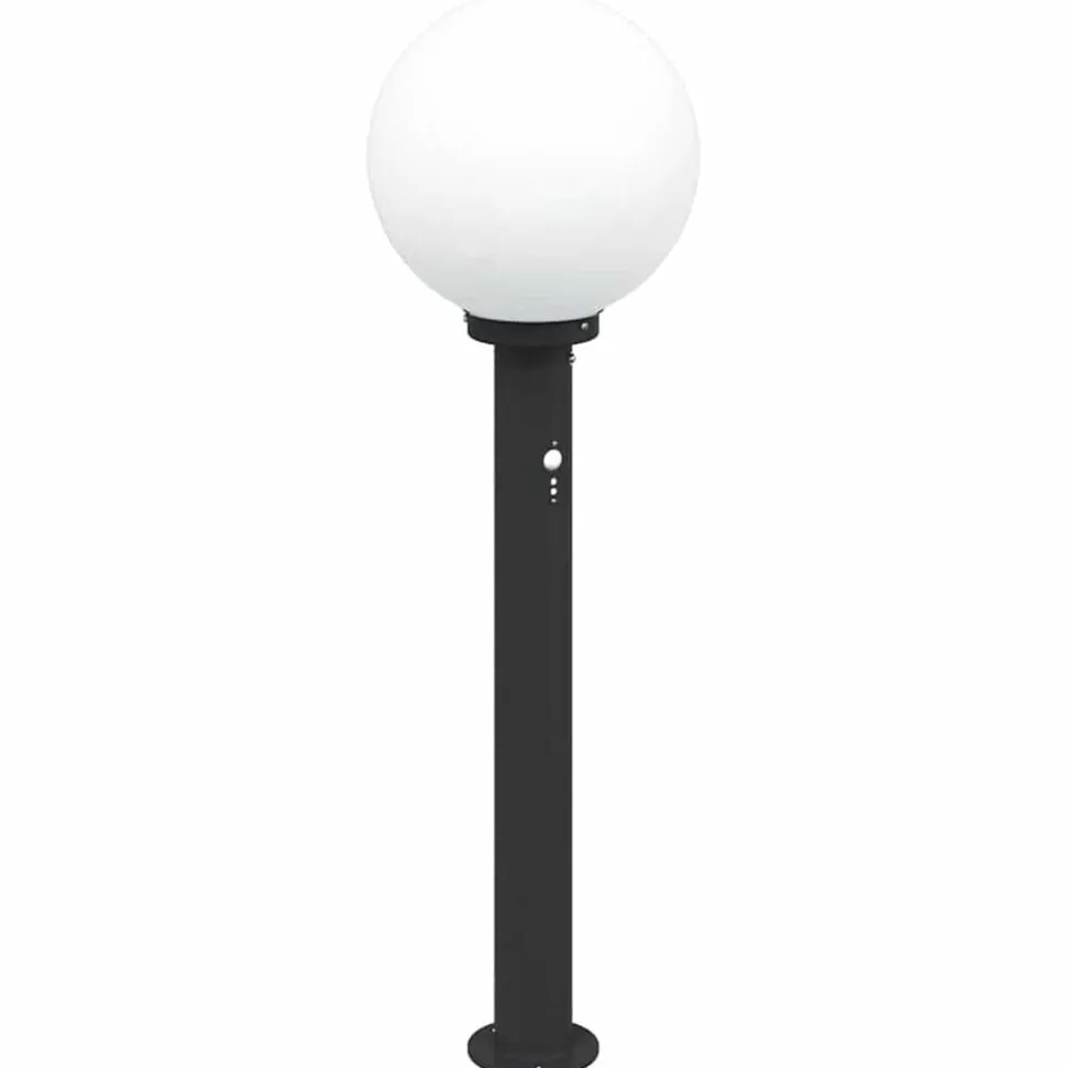 vidaXL Bolderverlichting met sensor 80 cm zwart IP44