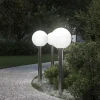 vidaXL Bolderverlichting met sensor 3 stuks 80 cm RVS IP44