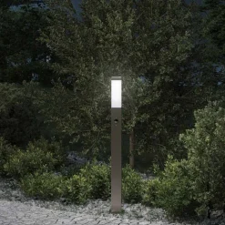 vidaXL Bolderverlichting met sensor 80 cm RVS IP44