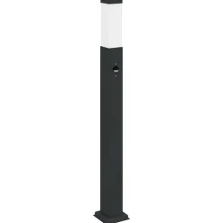 vidaXL Bolderverlichting met sensor 80 cm zwart IP44