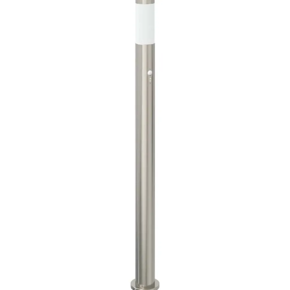 vidaXL Bolderverlichting met sensor 110 cm roestvrij staal IP44