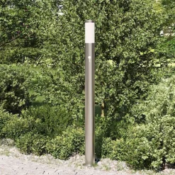 vidaXL Bolderverlichting met sensor 110 cm roestvrij staal IP44