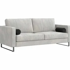 vidaXL Bolster Kussens 2 stuks Zwart Ø 15 x 40 cm Cordstof