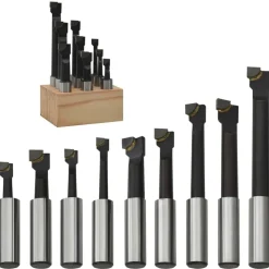 vidaXL Boorfrezen 9 st met houtbasis 12 mm