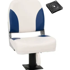 vidaXL Bootstoel met poot 360° draaibaar