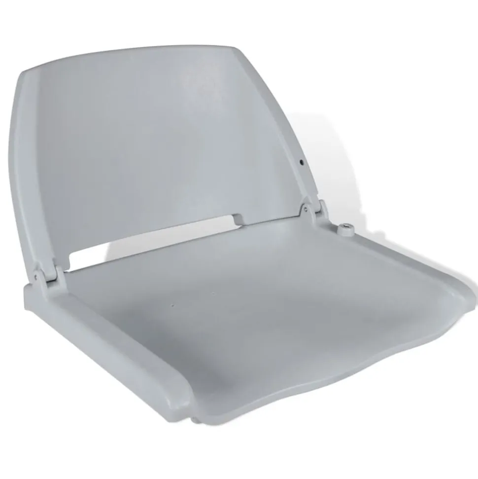 vidaXL Bootstoel zonder kussen inklapbaar 48x51x41 cm grijs