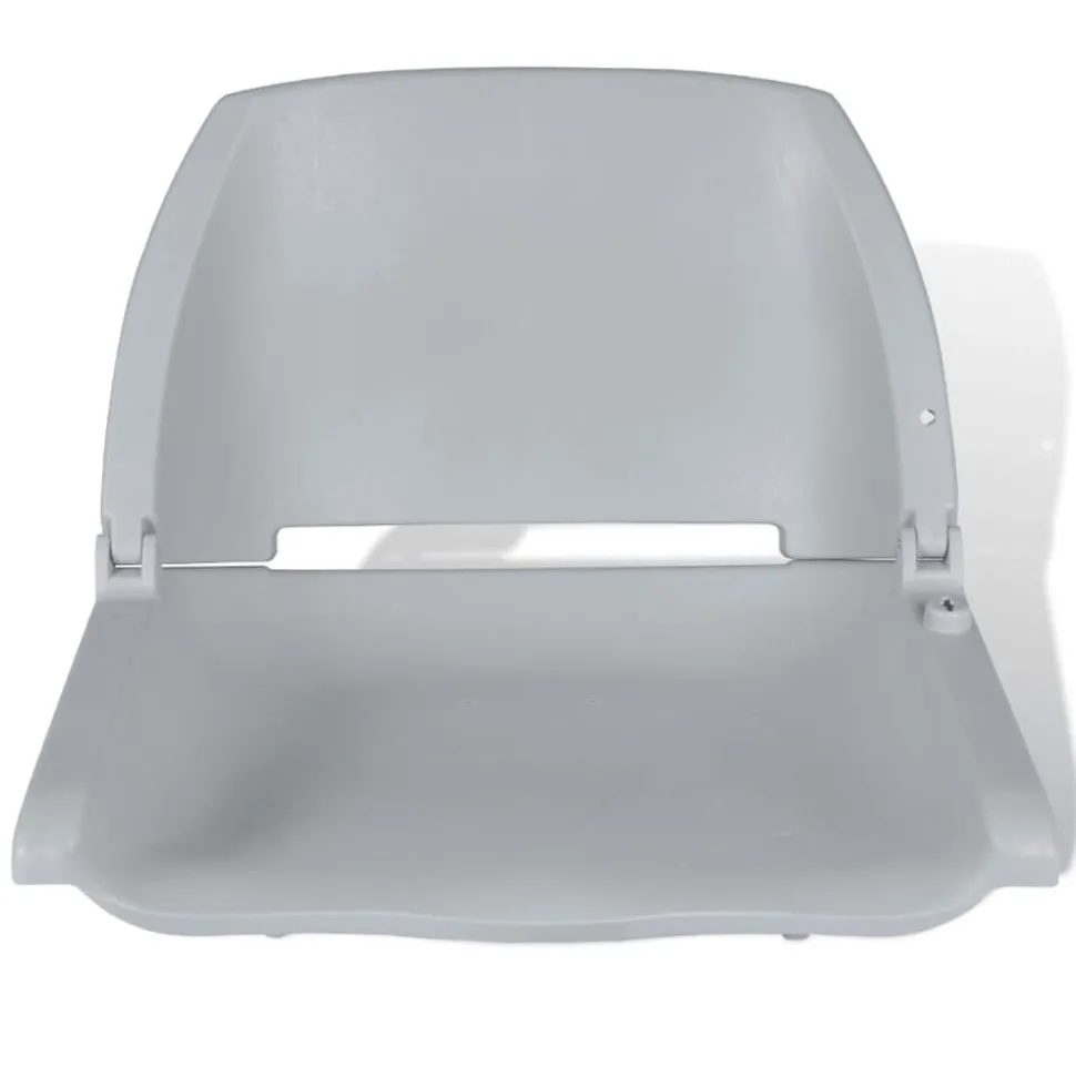 vidaXL Bootstoel zonder kussen inklapbaar 48x51x41 cm grijs