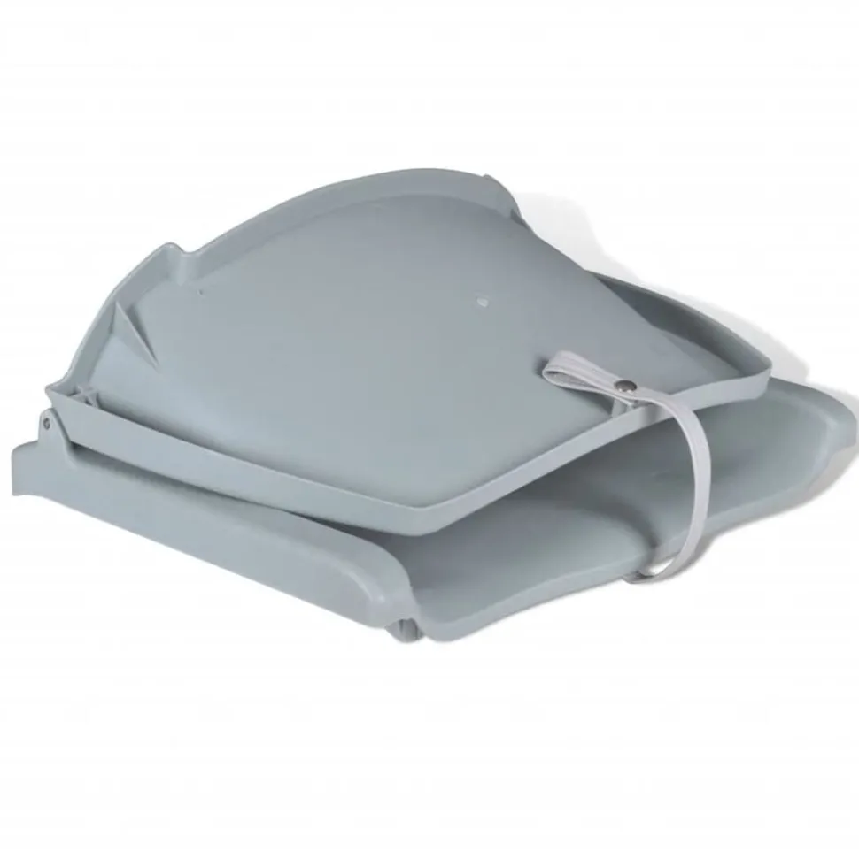 vidaXL Bootstoel zonder kussen inklapbaar 48x51x41 cm grijs