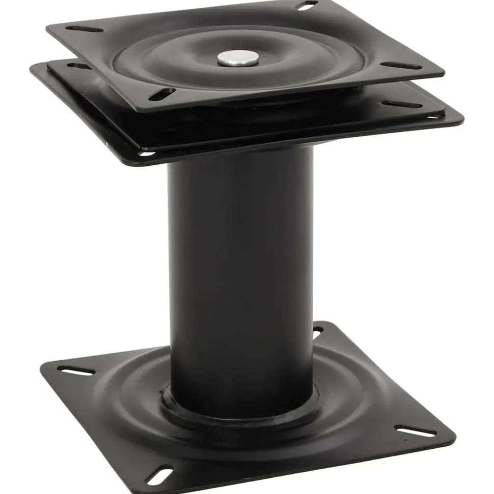 vidaXL Bootstoelpoot met 360° draaiplateau staal