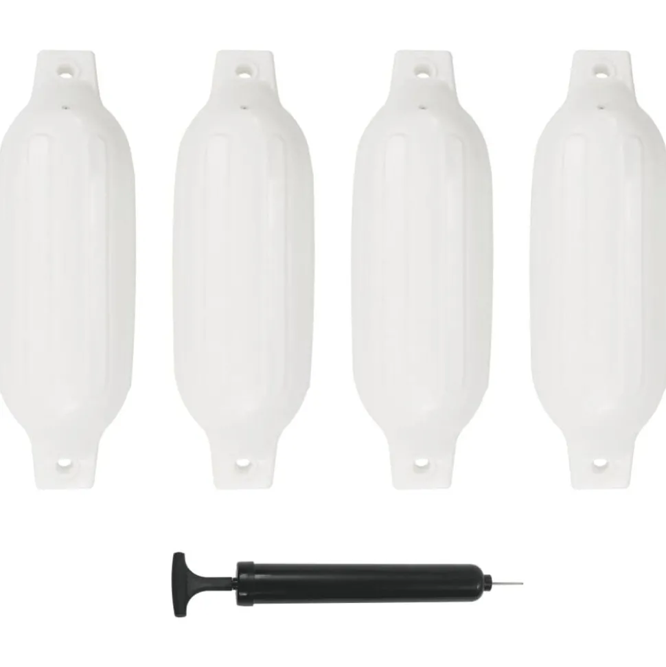 vidaXL Bootstootkussens 4 st 41x11,5 cm PVC wit