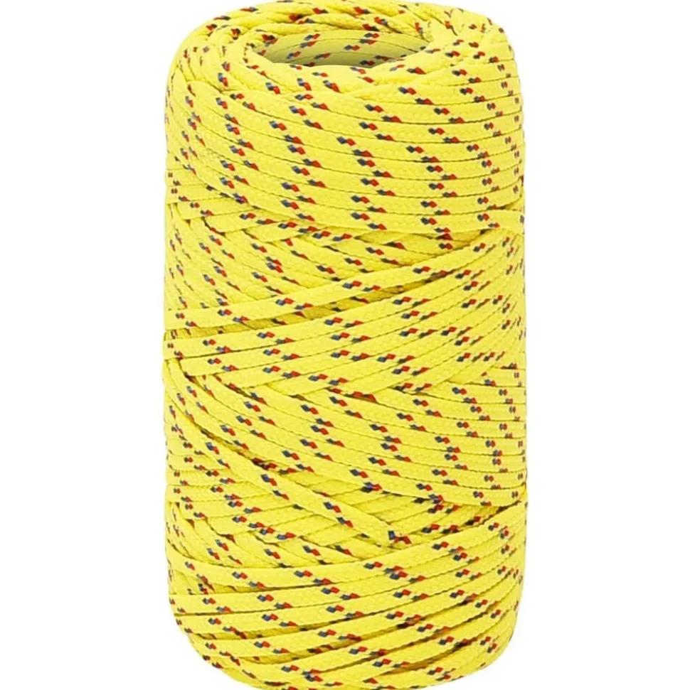 vidaXL Boottouw 2 mm 25 m polypropyleen geel