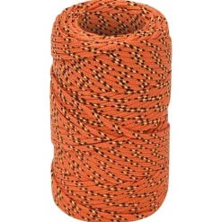 vidaXL Boottouw 2 mm 25 m polypropyleen oranje