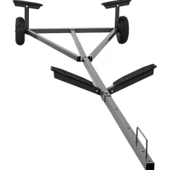 vidaXL Boottrailer Zilver 302 x 107 x 42 cm Staal