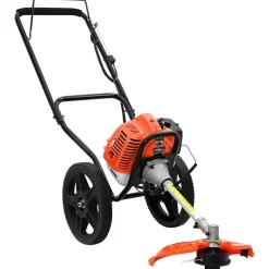 vidaXL Bosmaaier met wielen 52 cc 1,45 kW oranje