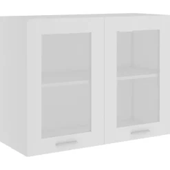 vidaXL Bovenkast Lyon 80x31x60 cm bewerkt hout wit