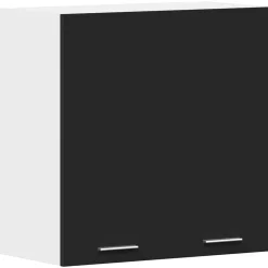 vidaXL Bovenkast Lyon 60x31x60 cm bewerkt hout zwart