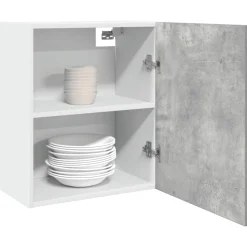 vidaXL Bovenkast Lyon 50x31x60 cm bewerkt hout betongrijs
