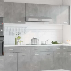 vidaXL Bovenkast Lyon 50x31x60 cm bewerkt hout betongrijs