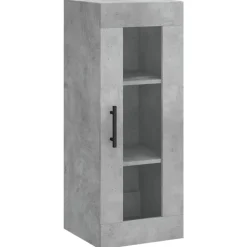 vidaXL Bovenkast 34,5x34x90 cm betongrijs