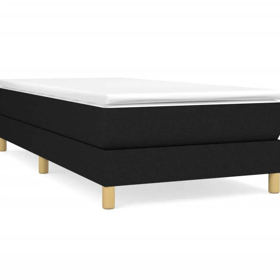 vidaXL Boxspring bed 80x200 cm stof zwart