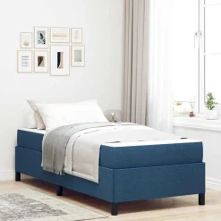 vidaXL Boxspringbed Blauw 80 x 200 cm Stof