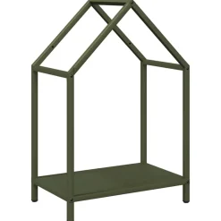 vidaXL Brandhoutrek 40x25x60 cm koudgewalst staal olijfgroen