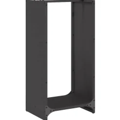 vidaXL Brandhoutrek 40x30x80 cm koudgewalst staal zwart