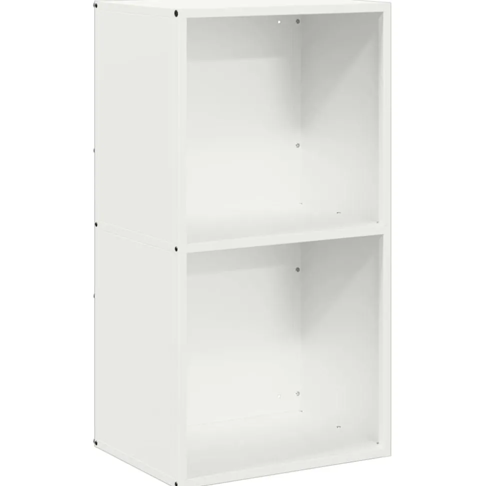vidaXL Brandhoutrek 40x30x75 cm koudgewalst staal wit
