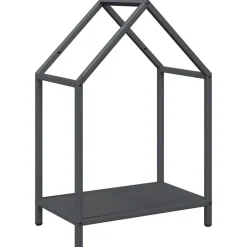 vidaXL Brandhoutrek 40x25x60 cm koudgewalst staal antracietkleurig