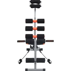 vidaXL Buikspiertrainer L-vormig met elastische koorden