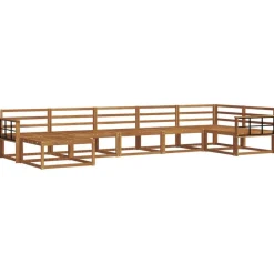 vidaXL Buiten bankenset 7 pcs Naturel Massief Acaciahout