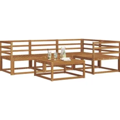 vidaXL Buiten bankenset 5 pcs Naturel Massief Acaciahout