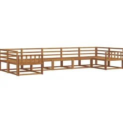 vidaXL Buiten bankenset 7 pcs Naturel Massief Acaciahout