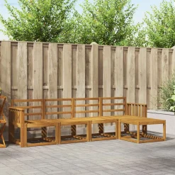 vidaXL Buiten bankenset 5 pcs Naturel Massief Acaciahout