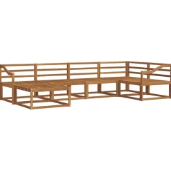 vidaXL Buiten bankenset 6 pcs Naturel Massief Acaciahout