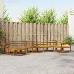 vidaXL Buiten bankenset 7 pcs Naturel Massief Acaciahout