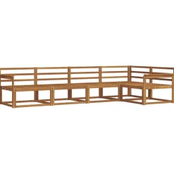 vidaXL Buiten bankenset 5 pcs Naturel Massief Acaciahout