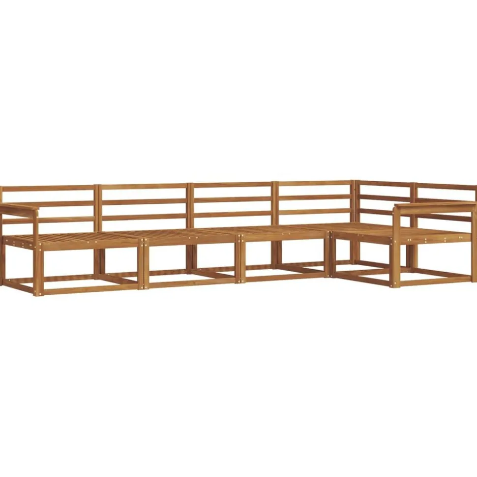 vidaXL Buiten bankenset 5 pcs Naturel Massief Acaciahout